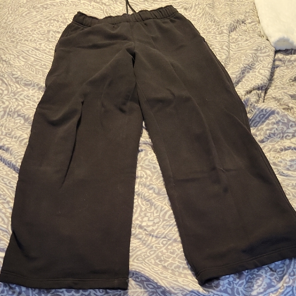Athleta Forever Fleece Wide Leg Sweat Pants Xs